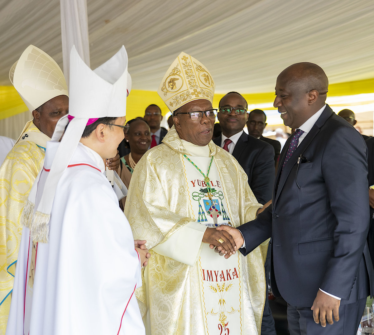 PRIME MINISTER ATTENDED THE SILVER JUBILEE OF EPISCOPAL ORDINATION OF MONSIGNOR PHILIPPE RUKAMBA
